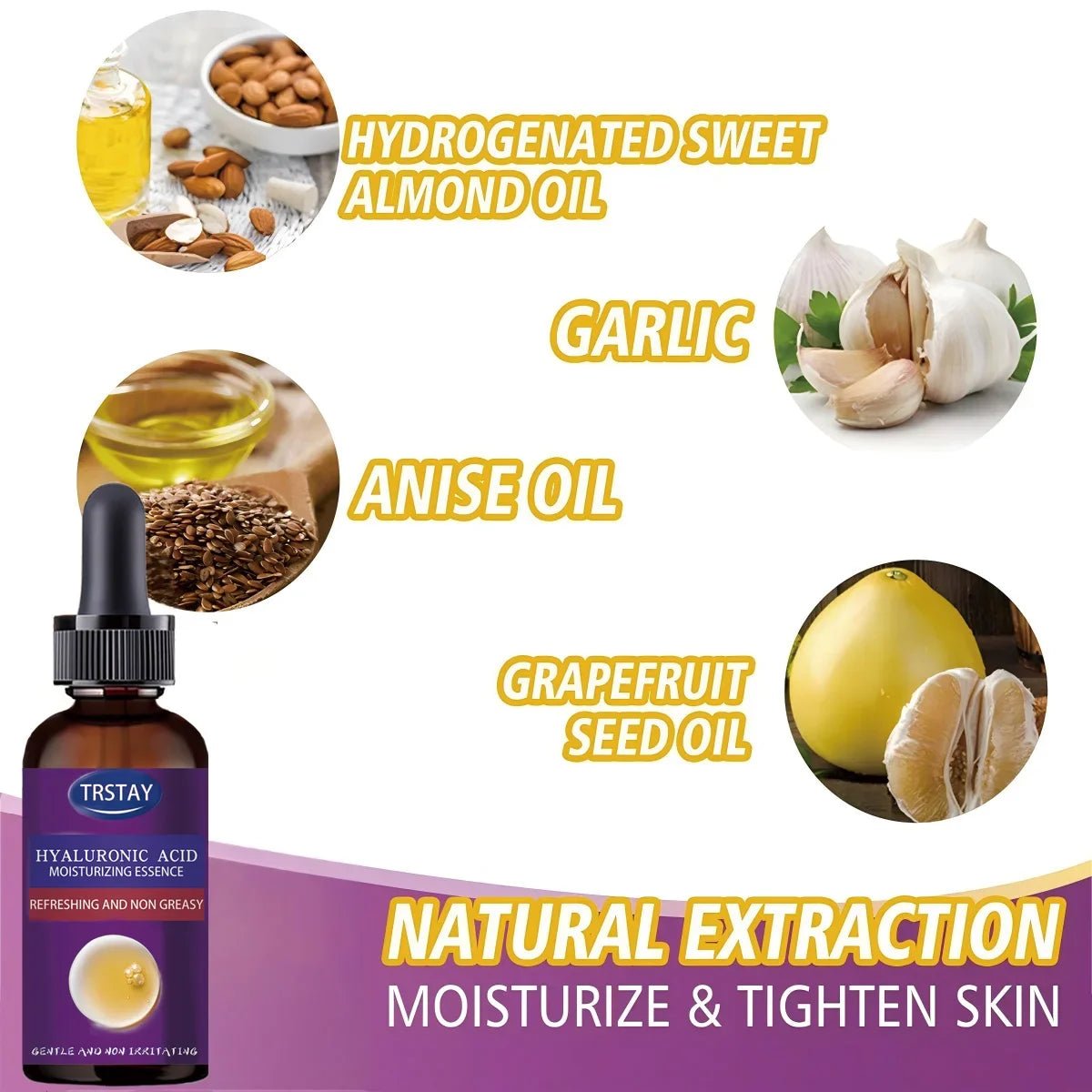 100% nahural refine garlicm hip lifting essential oil - JromoCompany
