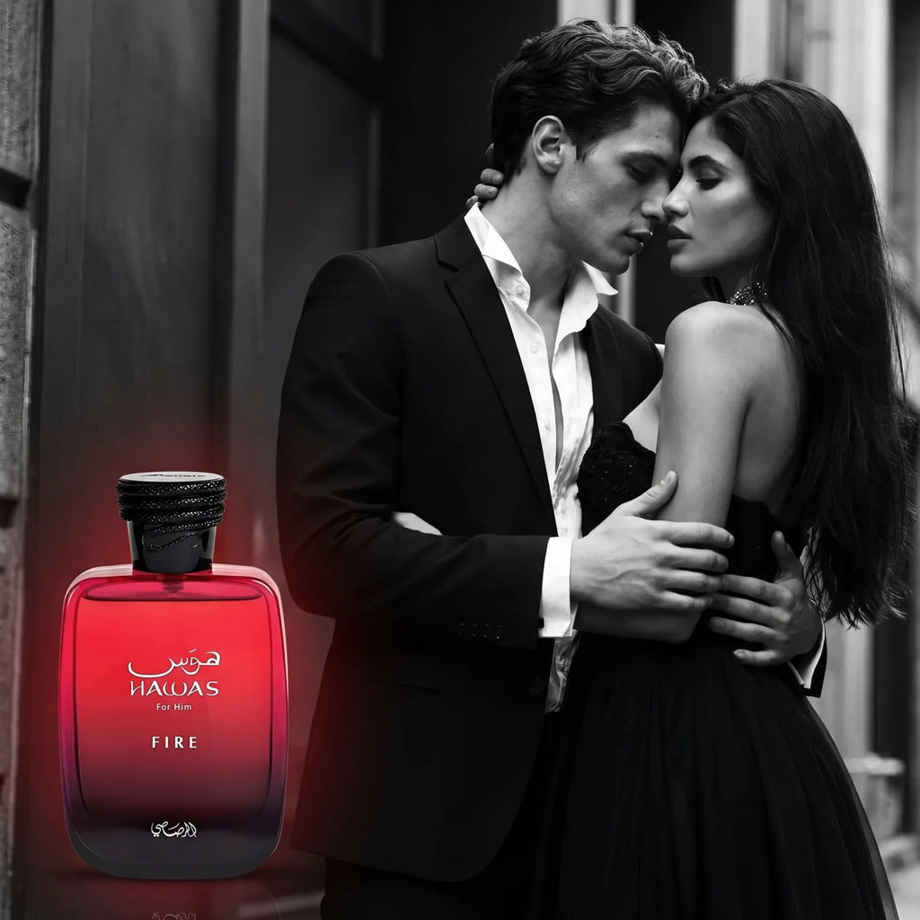 100ML Hawas Fire Eau De Parfum For Men Arabian Woody Long Lasting Fragrance Ideal Gift - JromoCompany