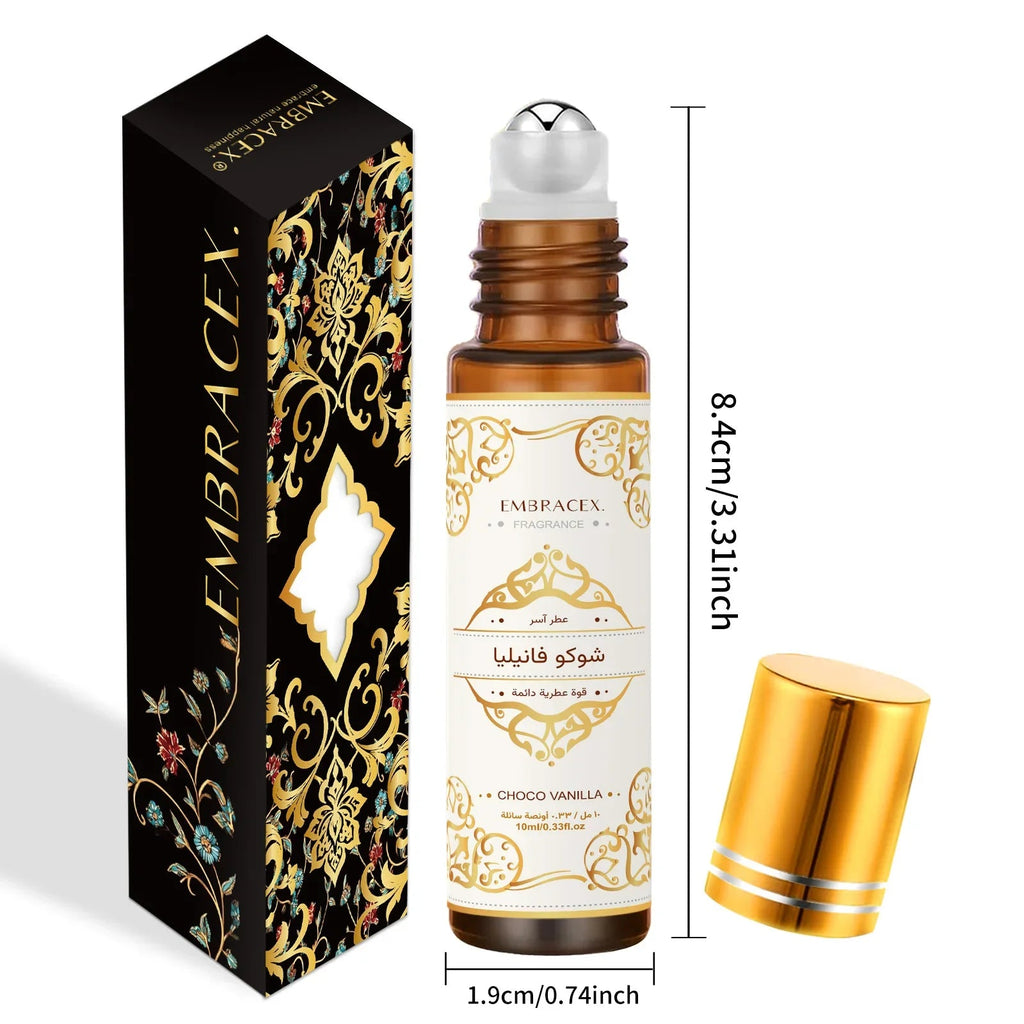 10ml Choco Vanilla Roller Essential Oil شوكو فانيليا Perfume Oil Skincare Nail care Eid al-Fitr Body massage Long Lasting Scent - JromoCompany