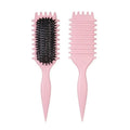 1/2pcs Detangling Candy Brush Curly Hair Scalp Massage Hair Comb with Cleaning Claw Natural Bristles Define Hair Styling Tools - JromoCompany