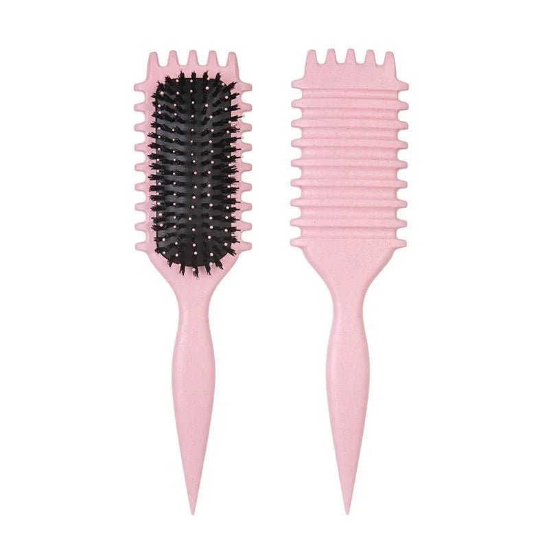 1/2pcs Detangling Candy Brush Curly Hair Scalp Massage Hair Comb with Cleaning Claw Natural Bristles Define Hair Styling Tools - JromoCompany