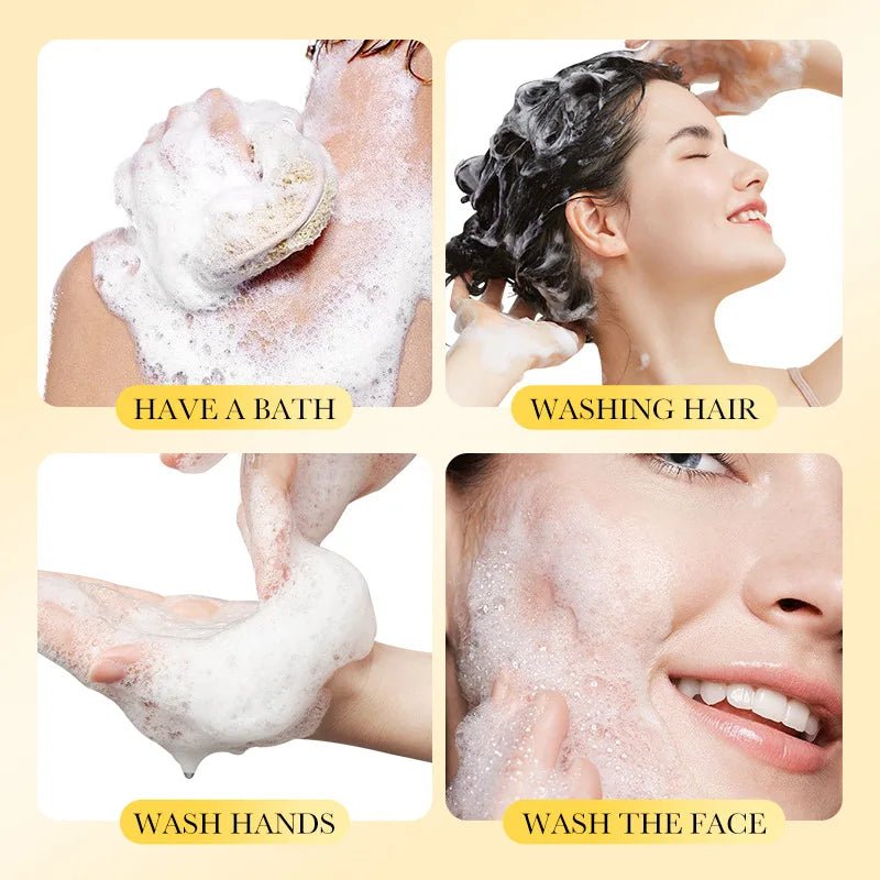 1/2pcs SADOER Sulfur Mite Removing Facial Soap Universal Handmade Soap for Body Face Wash Foam Moisturizing Facial Cleanser - JromoCompany