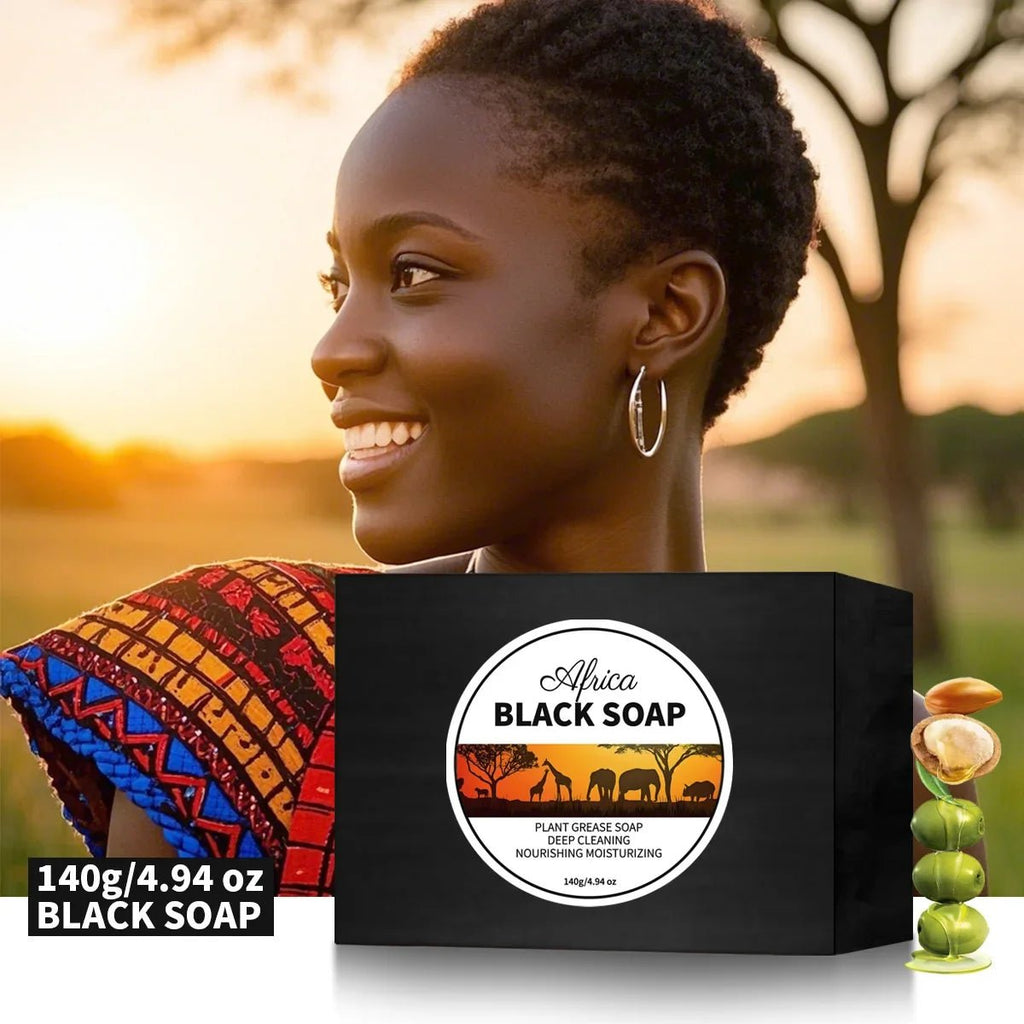 140g Hand Bamboo Charcoal Made Soap Bar Black Organic Soap Bar Charcoal Clay Organic Bathing Soap - JromoCompany