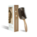 1PC Boar Bristle Detangling Hair Comb Hollow Out Hair Brush Anti-Static Scalp Massage Hairbrush Salon Styling Tools For Gifting - JromoCompany