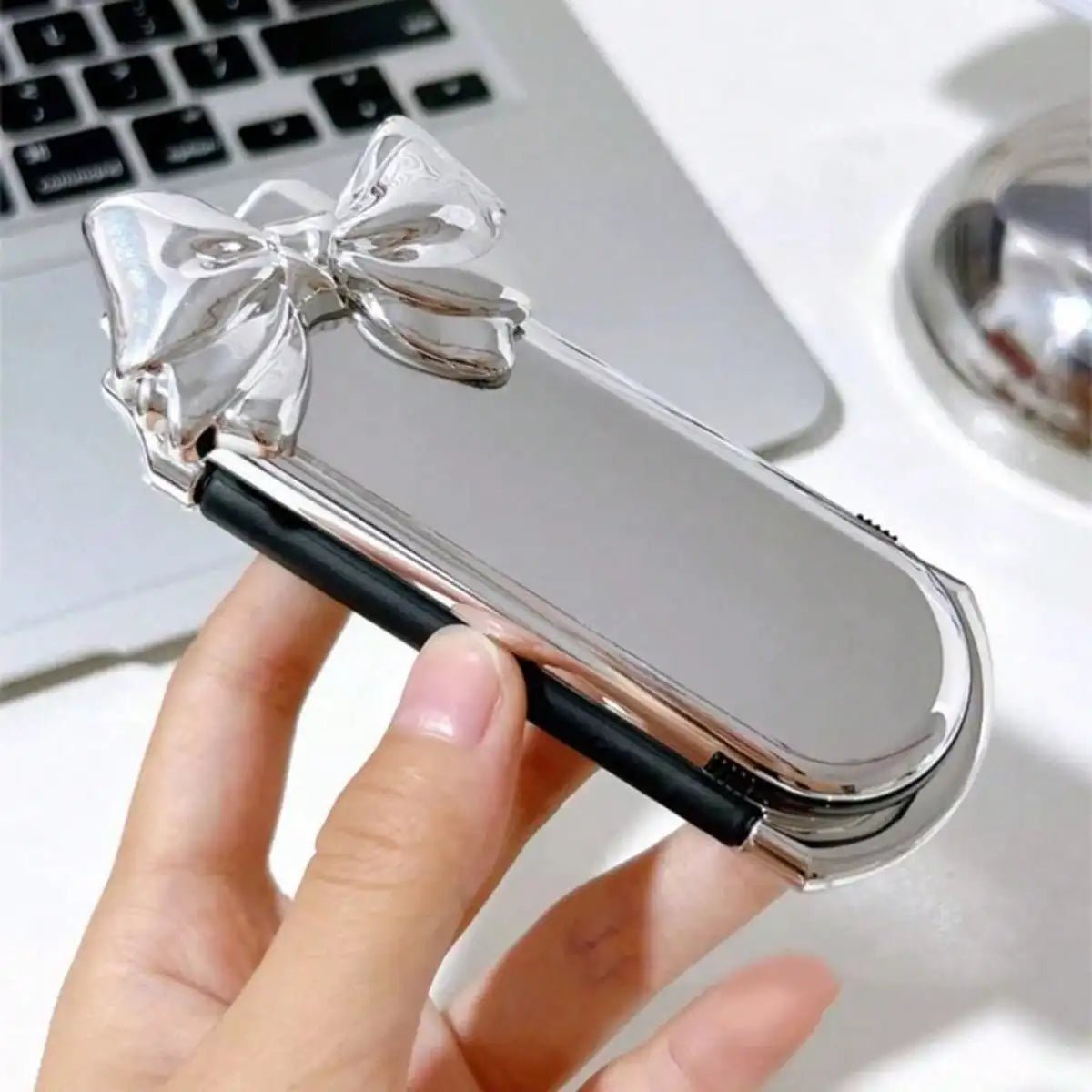 1pc Portable Compact Comb With Airbag And Handheld Makeup Mirror, Air Cushion Comb Ideal For Daily Use And Travel Hair Brush - JromoCompany