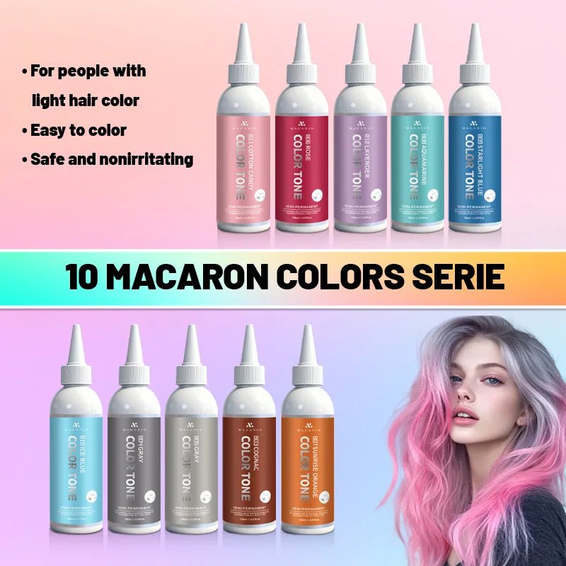 200ml plant-based hair dye, long-lasting color, easy to apply, covers gray hair, repairs damaged hair, and is easy to color. - JromoCompany