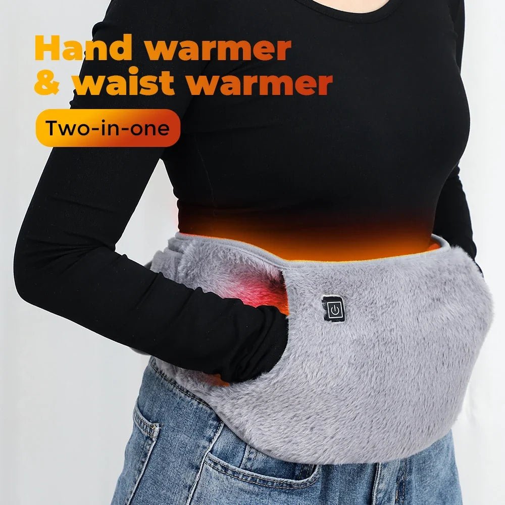 3 Levels Electric Graphene Heating Pad Cold-Proof Uterine Belt Cold-Proof Hand Waist Warming Pad USB Recharging Abdominal Warmer - JromoCompany
