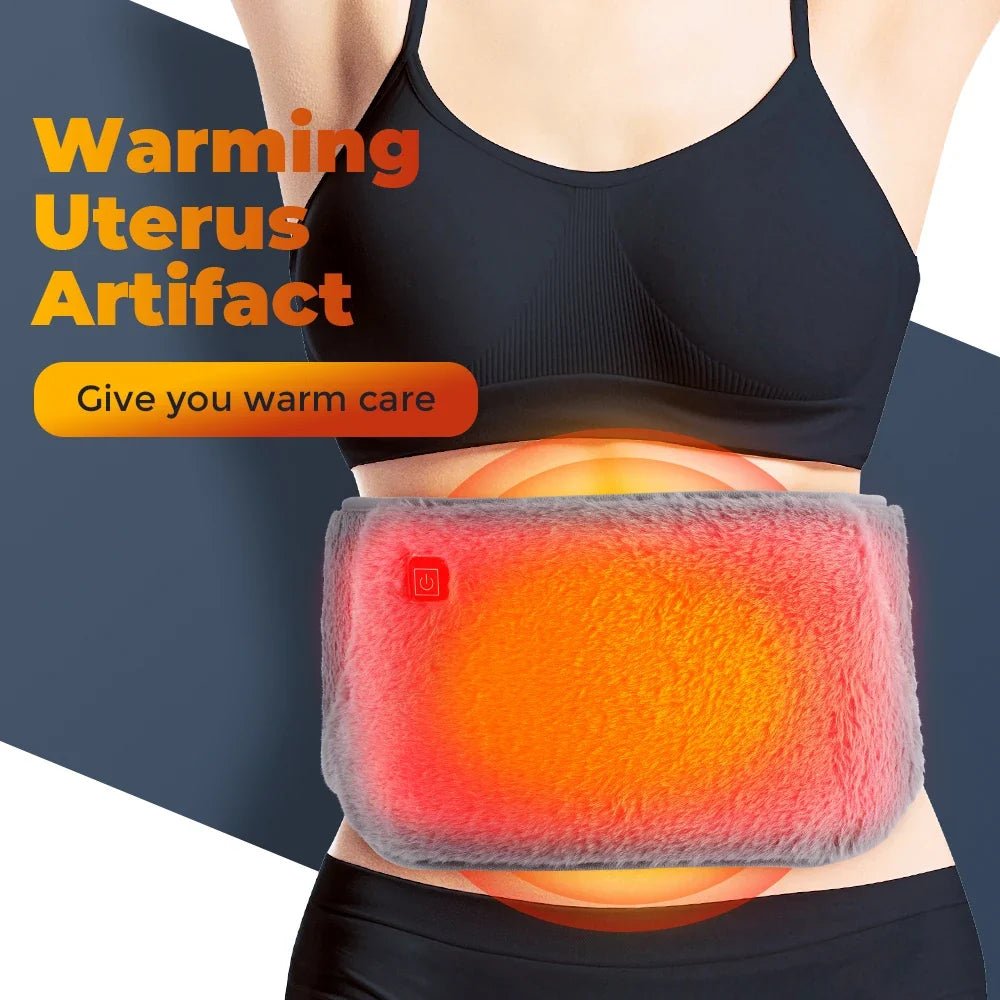 3 Levels Electric Graphene Heating Pad Cold-Proof Uterine Belt Cold-Proof Hand Waist Warming Pad USB Recharging Abdominal Warmer - JromoCompany