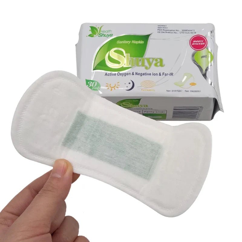 3 pack/lot love anion sanitary pads menstrual shuya anion 155mm length cotton soft feminine hygiene product 90 pieces - JromoCompany