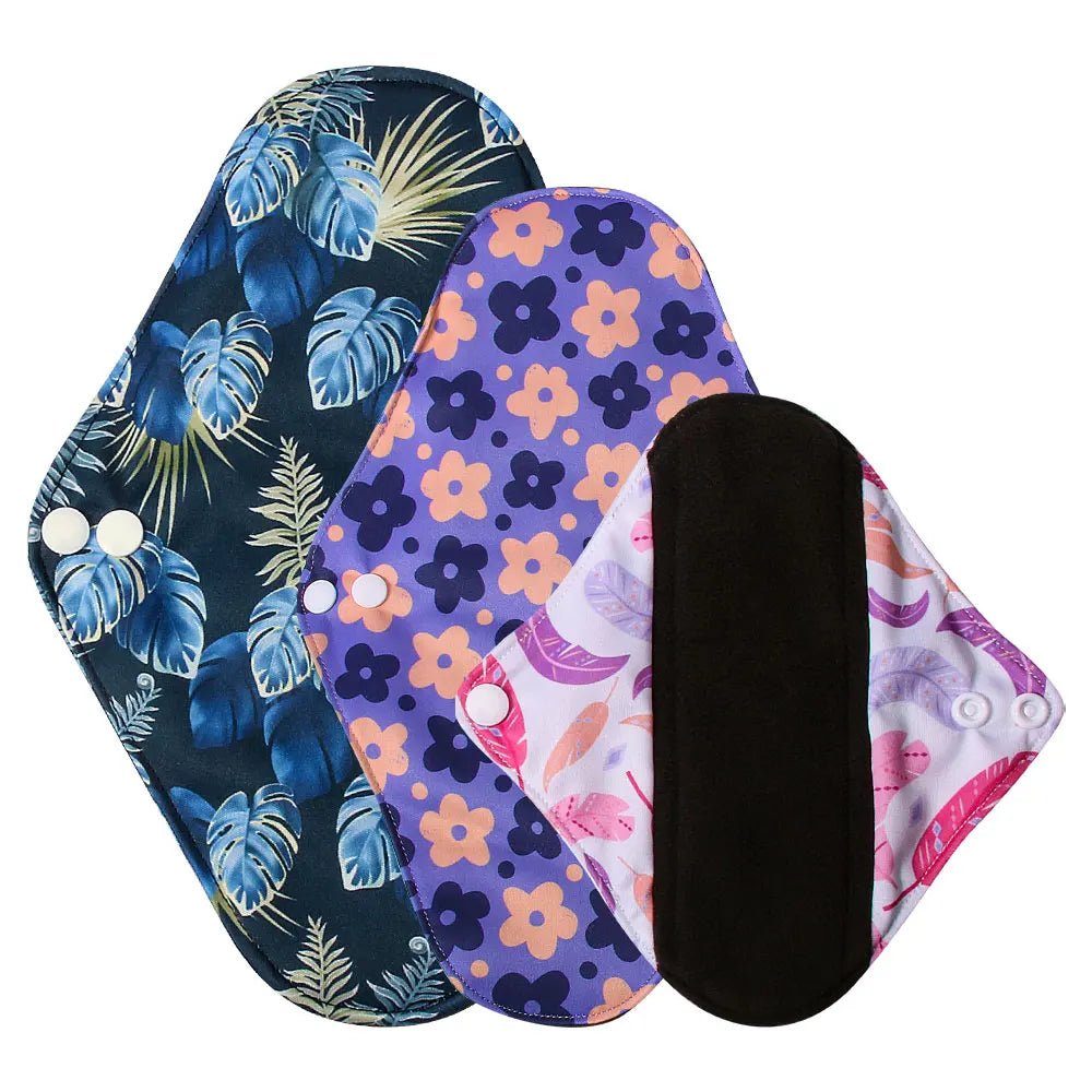 3 sizes Reusable menstrual pads for monthly sanitary pad towels Heavy absorbency women use in period Feminine Hygiene - JromoCompany