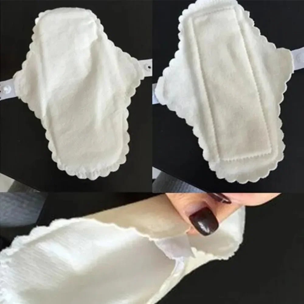 3pcs Cotton Reusable Thin Sanitary Pads Leakproof Washable Women Panty Liner Hygiene Menstrual Pads 180MM - JromoCompany