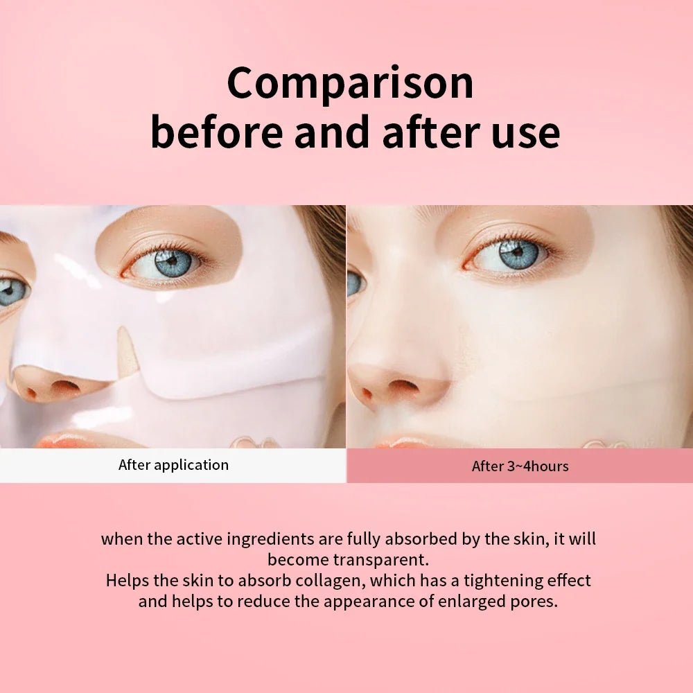 4pcs Bio-Collagen Deep Face Mask Overnight Mask Moisturizing Improvement Pore Brightening Face Firming Skincare - JromoCompany