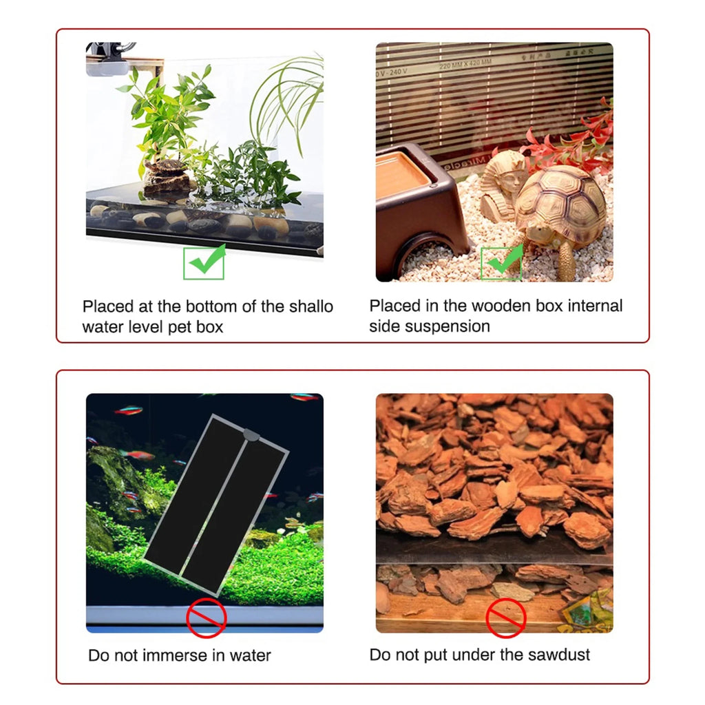 5-45W Plant Warm Heating Pad Waterproof Reptile Heater Mat With Temperature Control Adjustable Controller Indoor Garden Seedling - JromoCompany