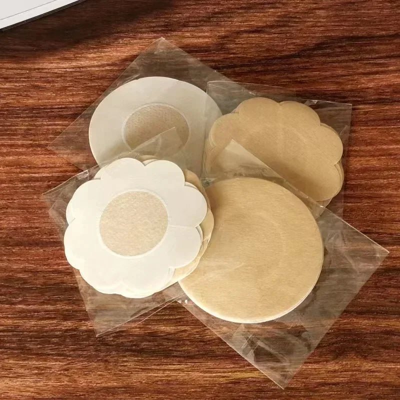 50-500pcs Nipple Cover Stickers Women Breast Lift Tape Pasties Invisible Self-Adhesive Disposable Bra Padding Chest Paste Patch - JromoCompany