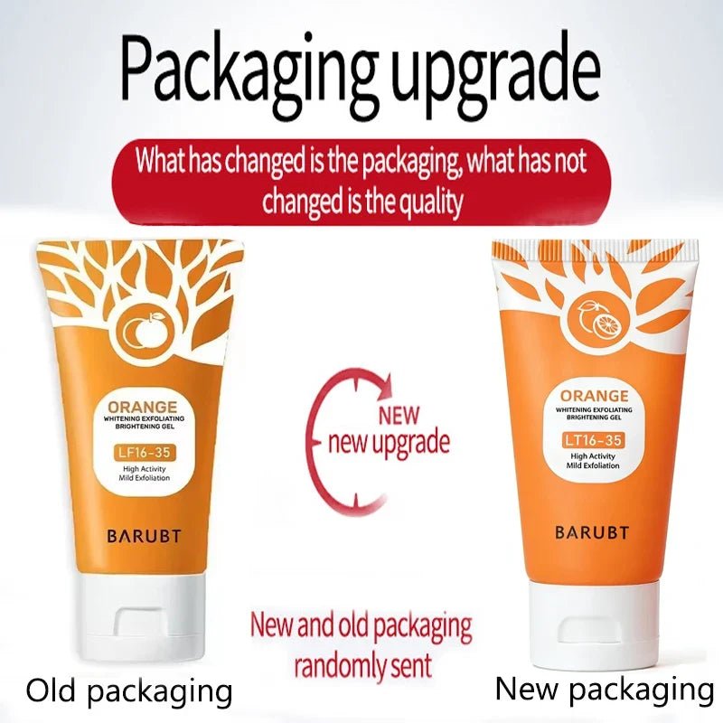 50g Orange Exfoliating Gel For Facial Body Gentle Orange Facial Scrub Body Cleansing Gel Dead Skin Remover Scrub Skin Cleaning - JromoCompany