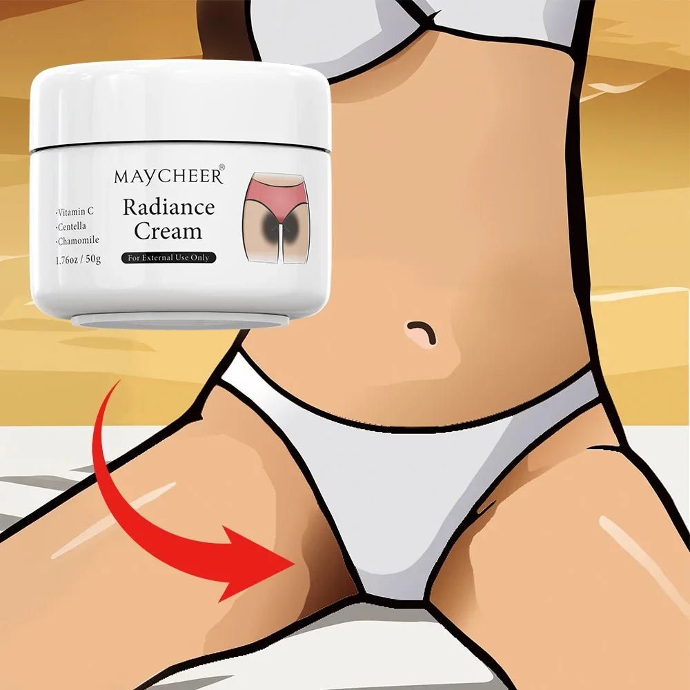 50g Whitening Cream Private Parts Underarm Bleaching Whiten Butt Knee Brighten Inner Thigh Intimate Parts Dark Remove Melanin - JromoCompany