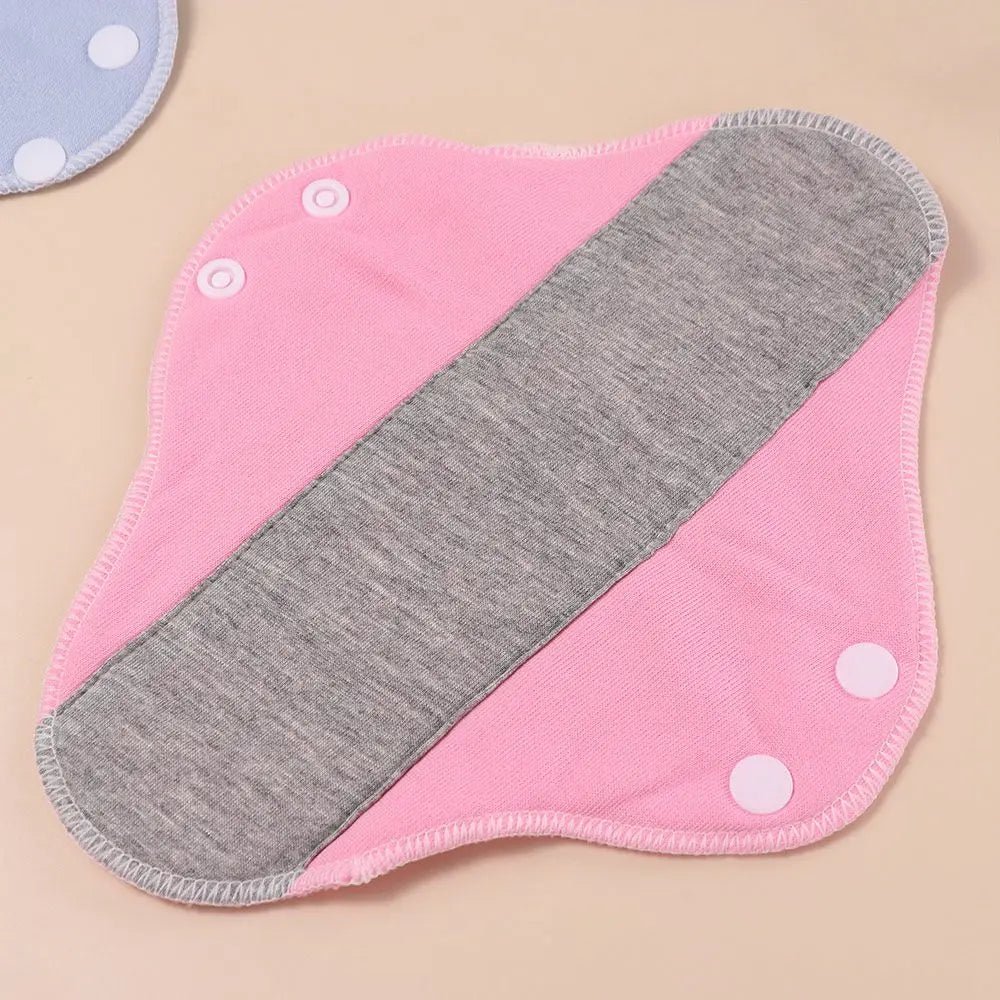 6Pcs Diaper Washable Menstrual Cloth Pads Reusable Graphene Sanitary Napkin Soft 23CM Nursing Pad for Women Pantyliner - JromoCompany
