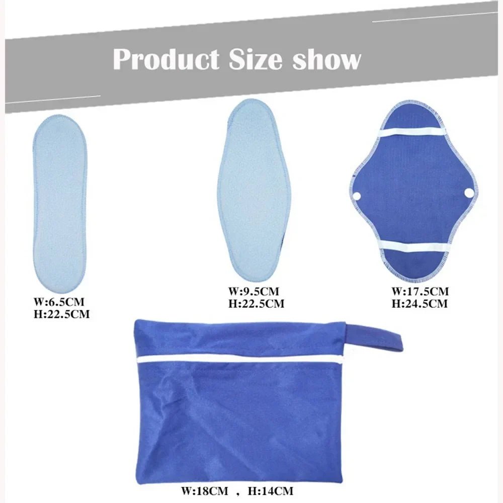 8PCS Reusable Sanitary Napkin Washable Soft Menstrual Pad Women Hygiene Sanitary Towels Postpartum Feminine Nursing Cloth - JromoCompany