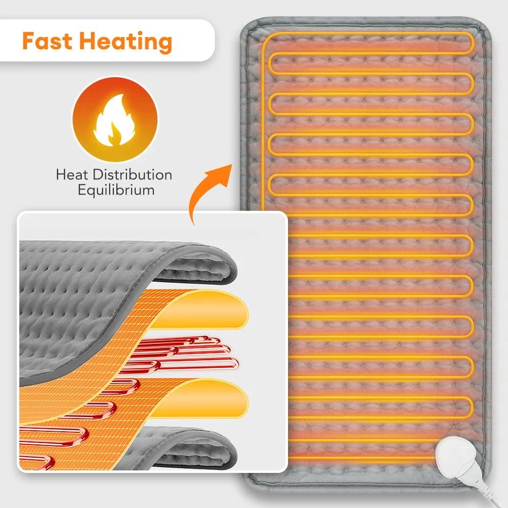9 Level 4 Mode Timer 30X60cm Electric Heating Pad Blanket Hot Heated Pad for Abdomen Shoulder Knee Legs Winter Warm Washable - JromoCompany