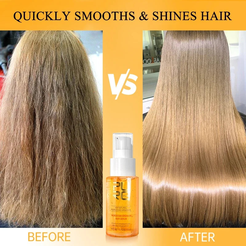 PURC Morocco Argan Oil For Hair Serum Repair Frizz Damage Hair Oil Scalp Treatment Smoothing Soft Hair Care Beauty Health 50ml