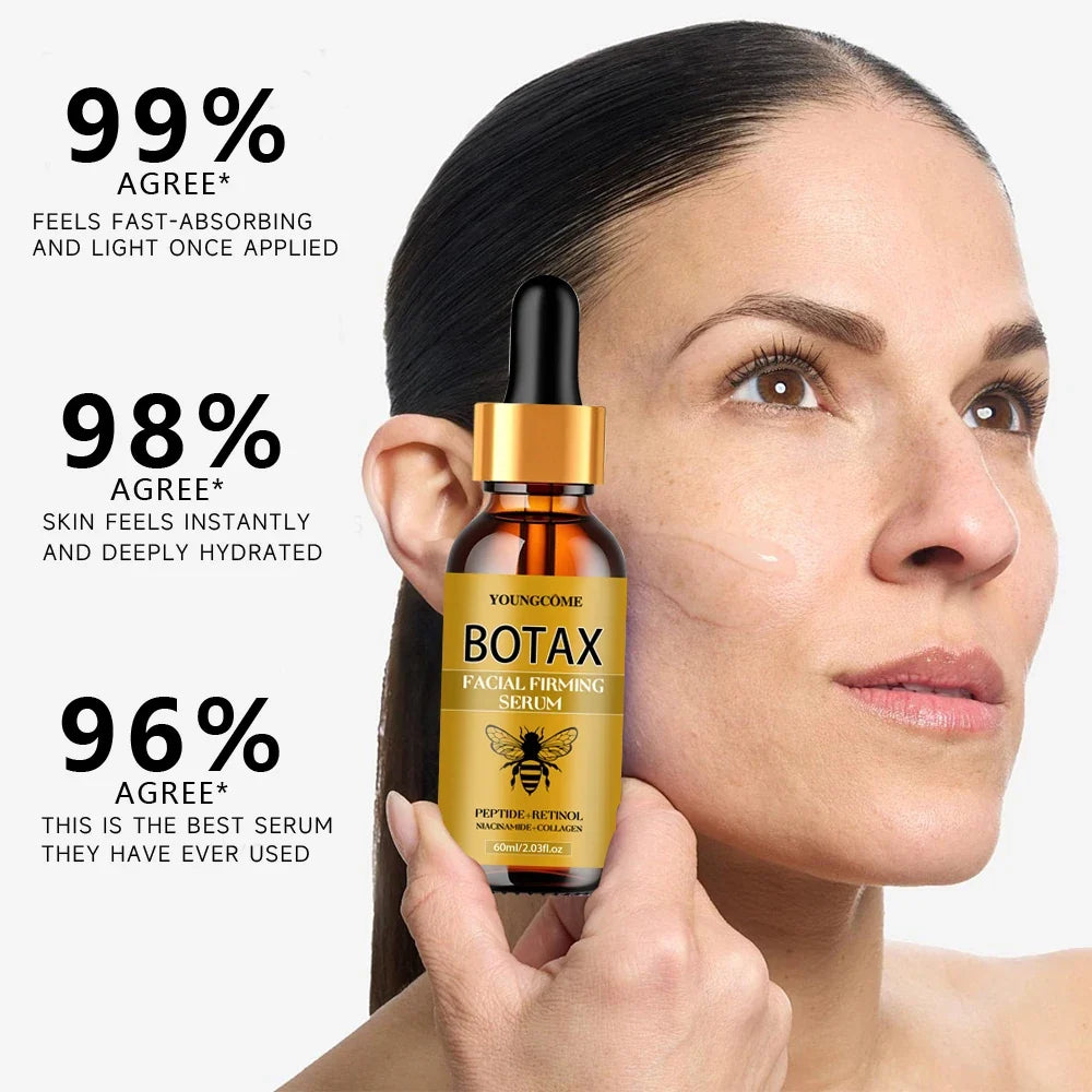 Bee Venom Facial Serum Face Essence Wrinkle Reduction Skin Tightening Natural Collagen Booster Hyaluronic Acid Essence 40/60ml