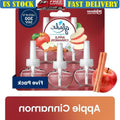 Apple Cinnamon PlugIns Scented Oil Refills 5 Pack Air Freshener Essential Oil Infused Wall Plug In Home Fragrance 60 Days - JromoCompany