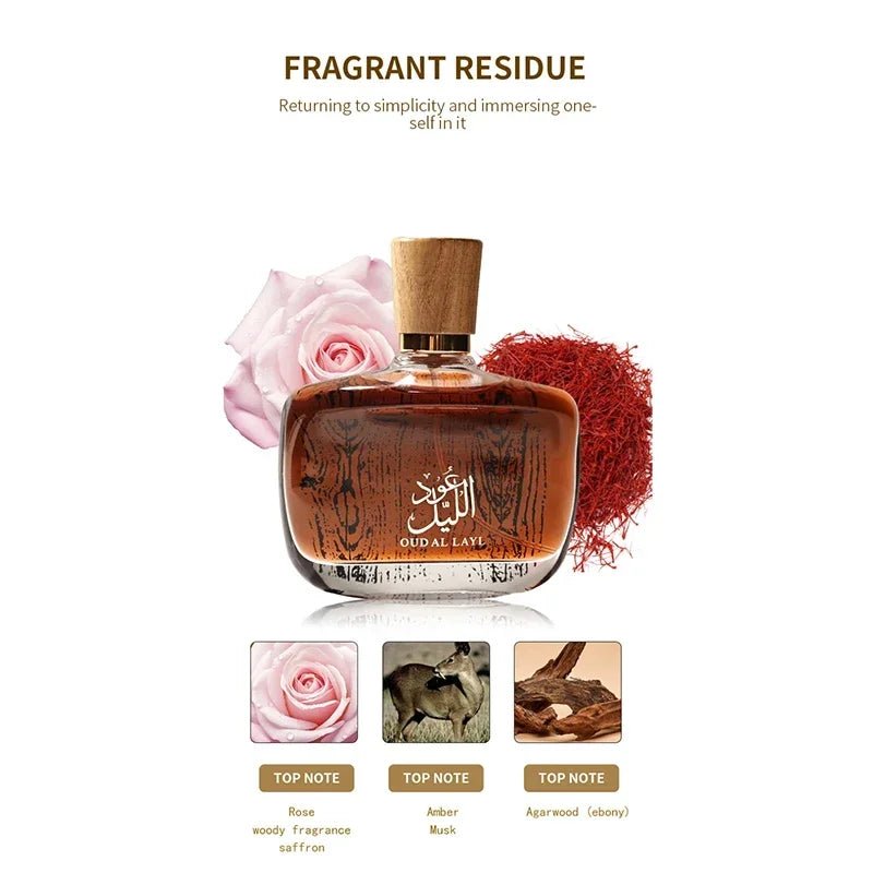 Arabian Brand Perfume High-end Men's Perfume Musk Oud And Cedarwood Woody Scent Long-lasting And Charm Men's Eau De Toilette - JromoCompany