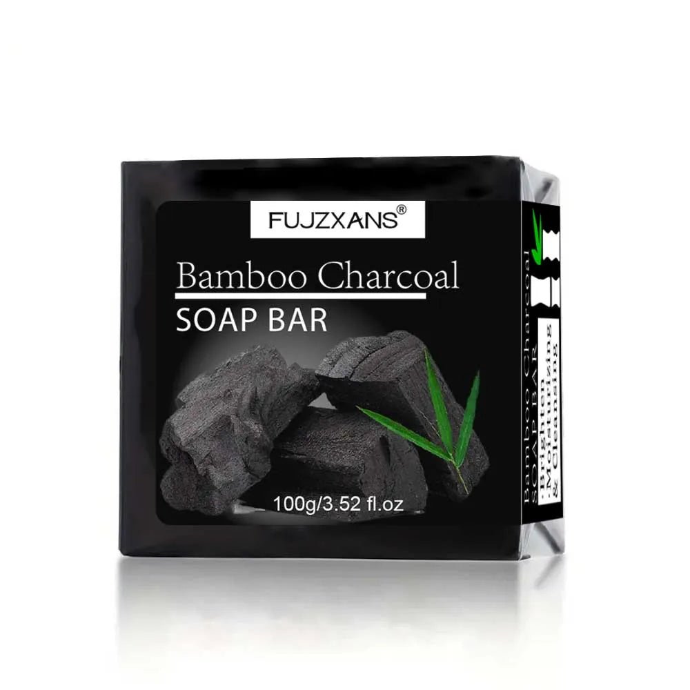 Bamboo Charcoal Soap Bar Deep Cleansing for Oily Light Beige,Moisturizing & Brightening Face & Body Bar For Women - JromoCompany
