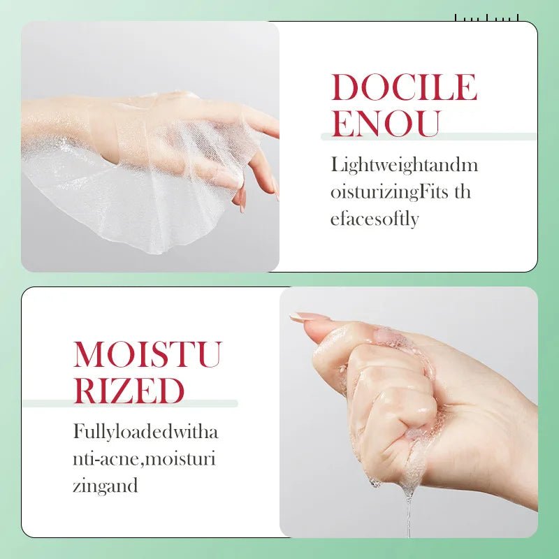 BIOAQUA Salicylic Acid Acne Removal Facial Masks Moisturizing Anti-Aging Nourishing Anti Acne Face Mask Skin Care Products - JromoCompany