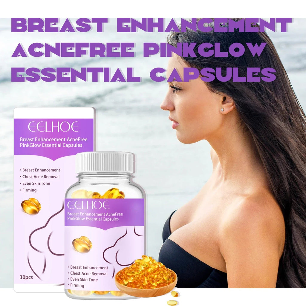 Breast Enhancement Oil Capsule Breast Firming Tightening Massage Bigger Chest Lift Oil Fast Growth Breast Bigger Capsules 30PCS - JromoCompany