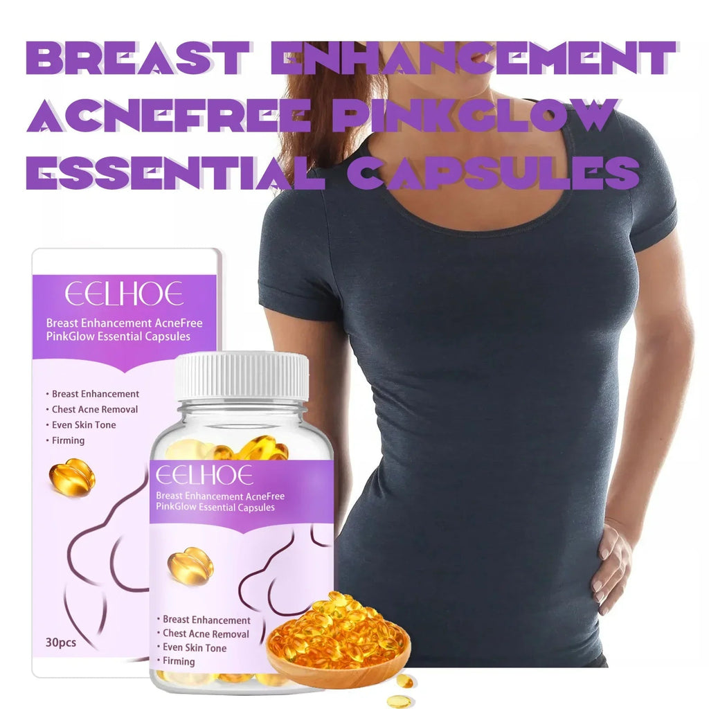 Breast Enhancement Oil Capsule Breast Firming Tightening Massage Bigger Chest Lift Oil Fast Growth Breast Bigger Capsules 30PCS - JromoCompany