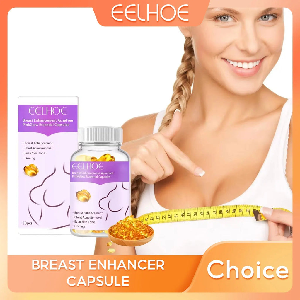 Breast Enhancement Oil Capsule Breast Firming Tightening Massage Bigger Chest Lift Oil Fast Growth Breast Bigger Capsules 30PCS - JromoCompany