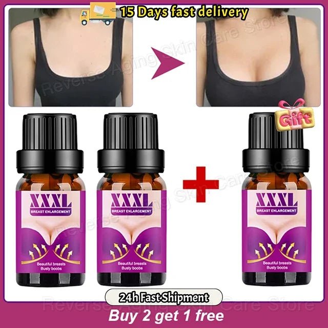 Breast Enlargement Essential Oil Frming Enhancement Breast Enlarge Big Bust Enlarging Bigger Chest Massage Prevents Sagging Care - JromoCompany