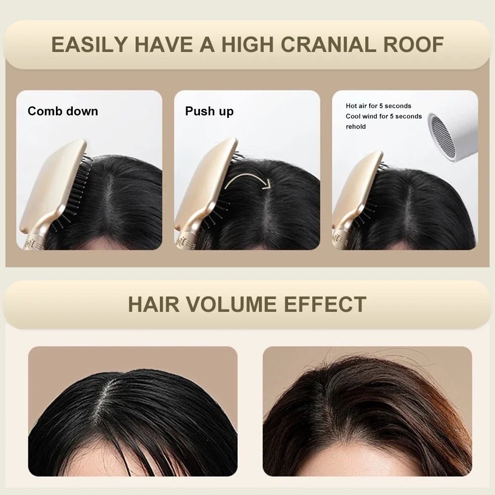 CALIYI Hair Massage Air Cushion Comb Brush Scalp Hairbrush Detangle Anti Static Salon SPA Hairdressing Styling Tool Oval Round - JromoCompany