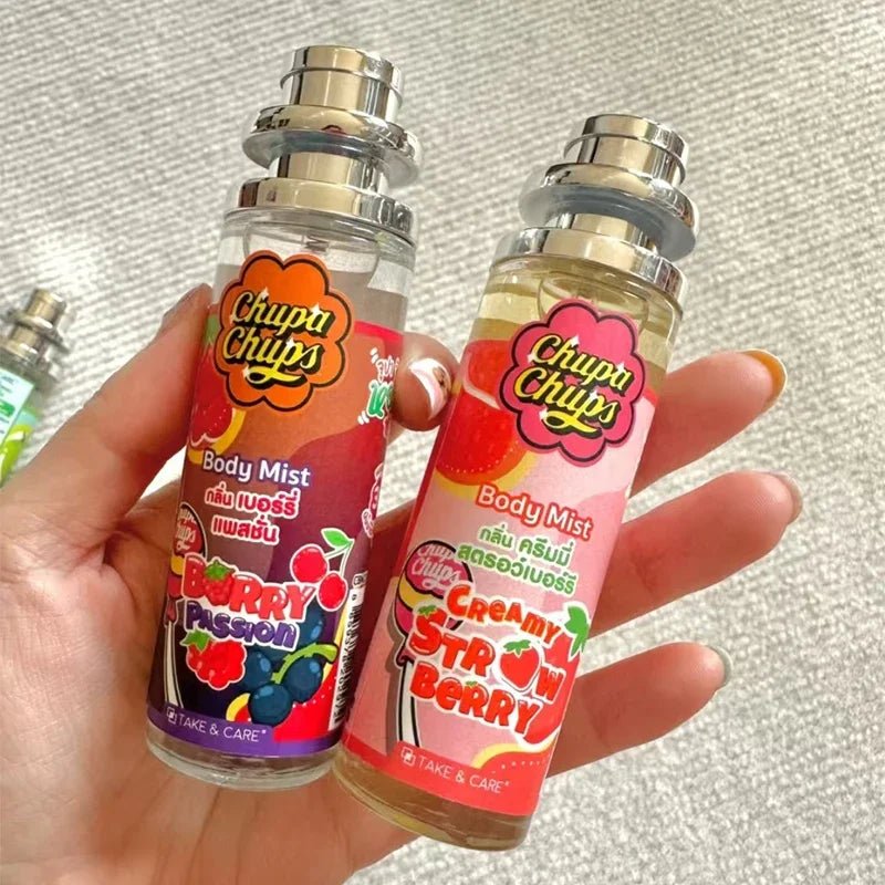 Chupa Chups Body Mist 100ml Refreshing Fruity Fragrance Long-lasting Sweet Scent Melon Apple Grape Berry Flavors Women Perfume - JromoCompany