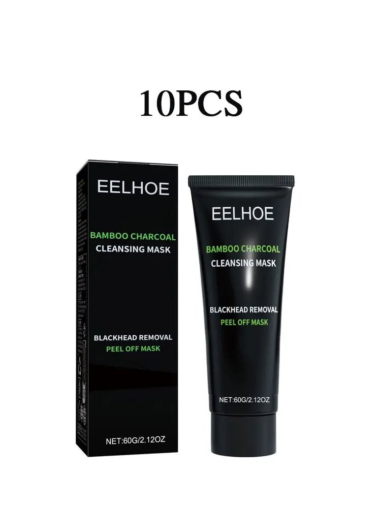 Eelhoe Bamboo Charcoal Blackhead Remover Face Mask Deep Cleansing Pores Shrink Nourishing Acne Treatment Face Peel Off Mask - JromoCompany