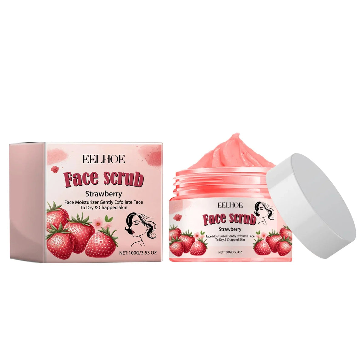 EELHOE Facial Scrub Soften Cutin Removal Dead Skin Repair Face Moisturizer Skin Smooth Shrink Pores Tightening Skin Care Scrub - JromoCompany