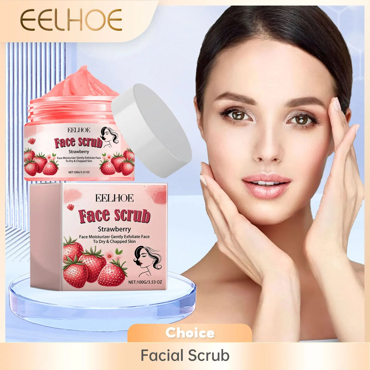 EELHOE Facial Scrub Soften Cutin Removal Dead Skin Repair Face Moisturizer Skin Smooth Shrink Pores Tightening Skin Care Scrub - JromoCompany