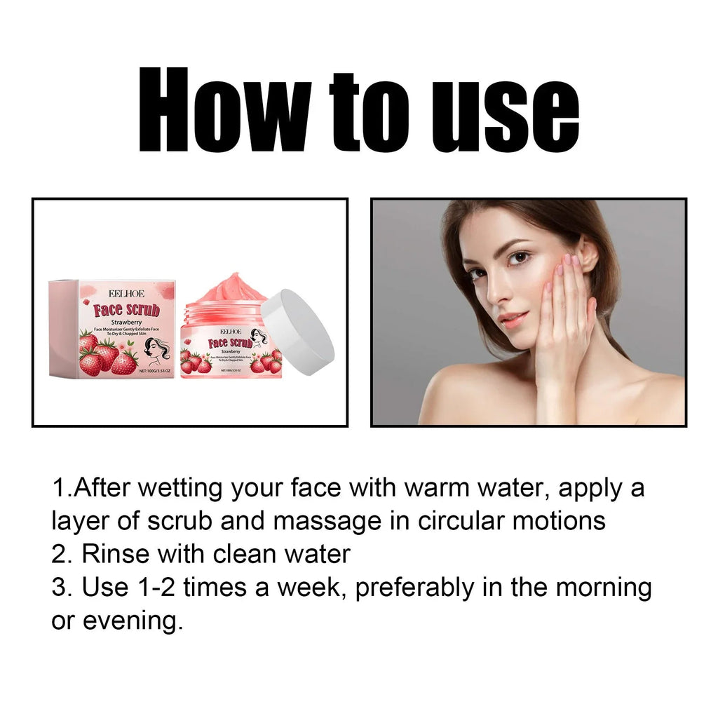 EELHOE Facial Scrub Soften Cutin Removal Dead Skin Repair Face Moisturizer Skin Smooth Shrink Pores Tightening Skin Care Scrub - JromoCompany