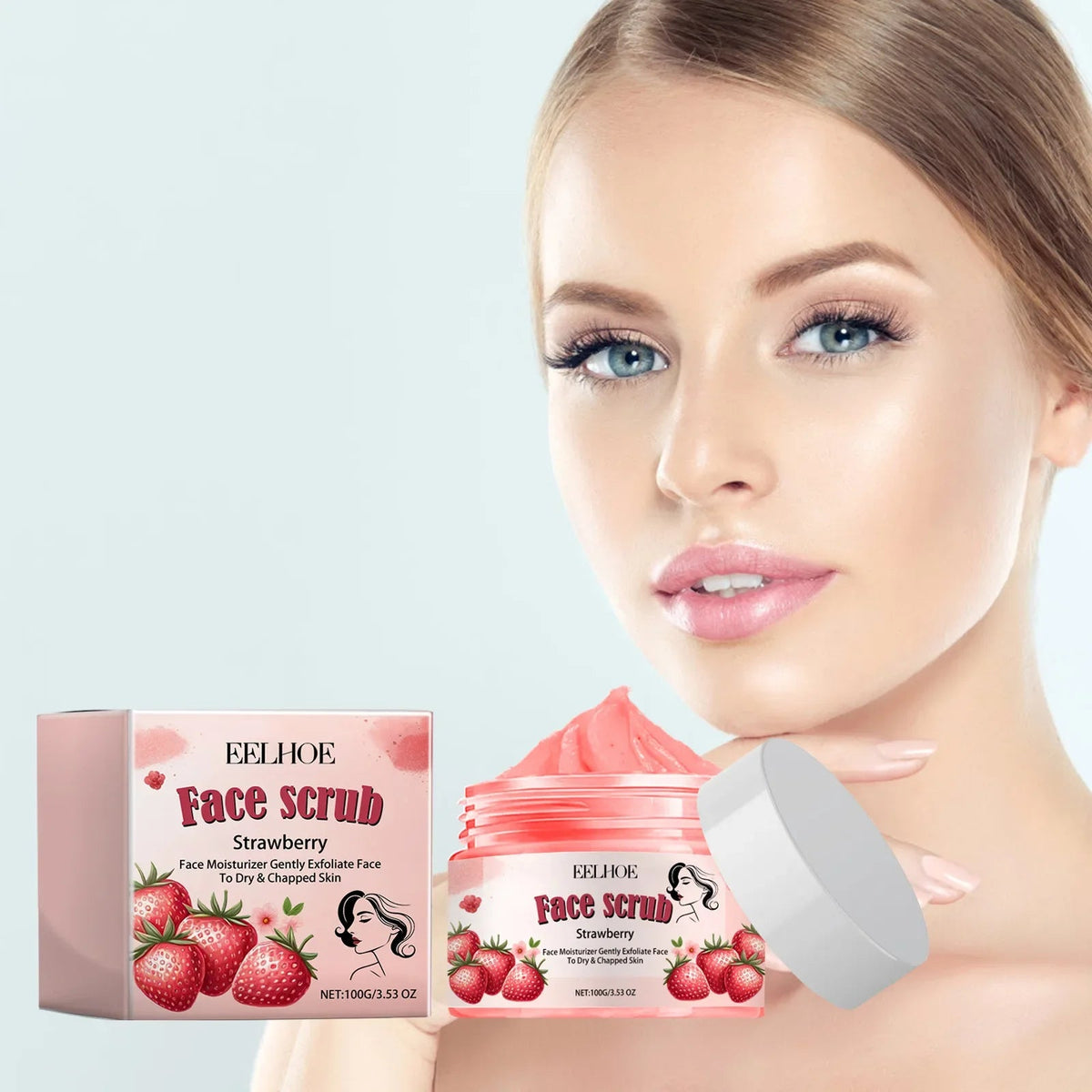 EELHOE Facial Scrub Soften Cutin Removal Dead Skin Repair Face Moisturizer Skin Smooth Shrink Pores Tightening Skin Care Scrub - JromoCompany