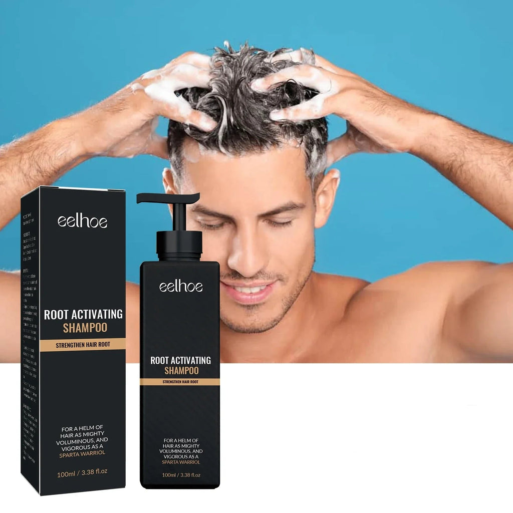 EELHOE Hair Regrowth Root Natural Herbal Dense Hair Shampoo Hair Repair Care Fluffy Smoothing Nourishing Anti Falling Shampoo - JromoCompany