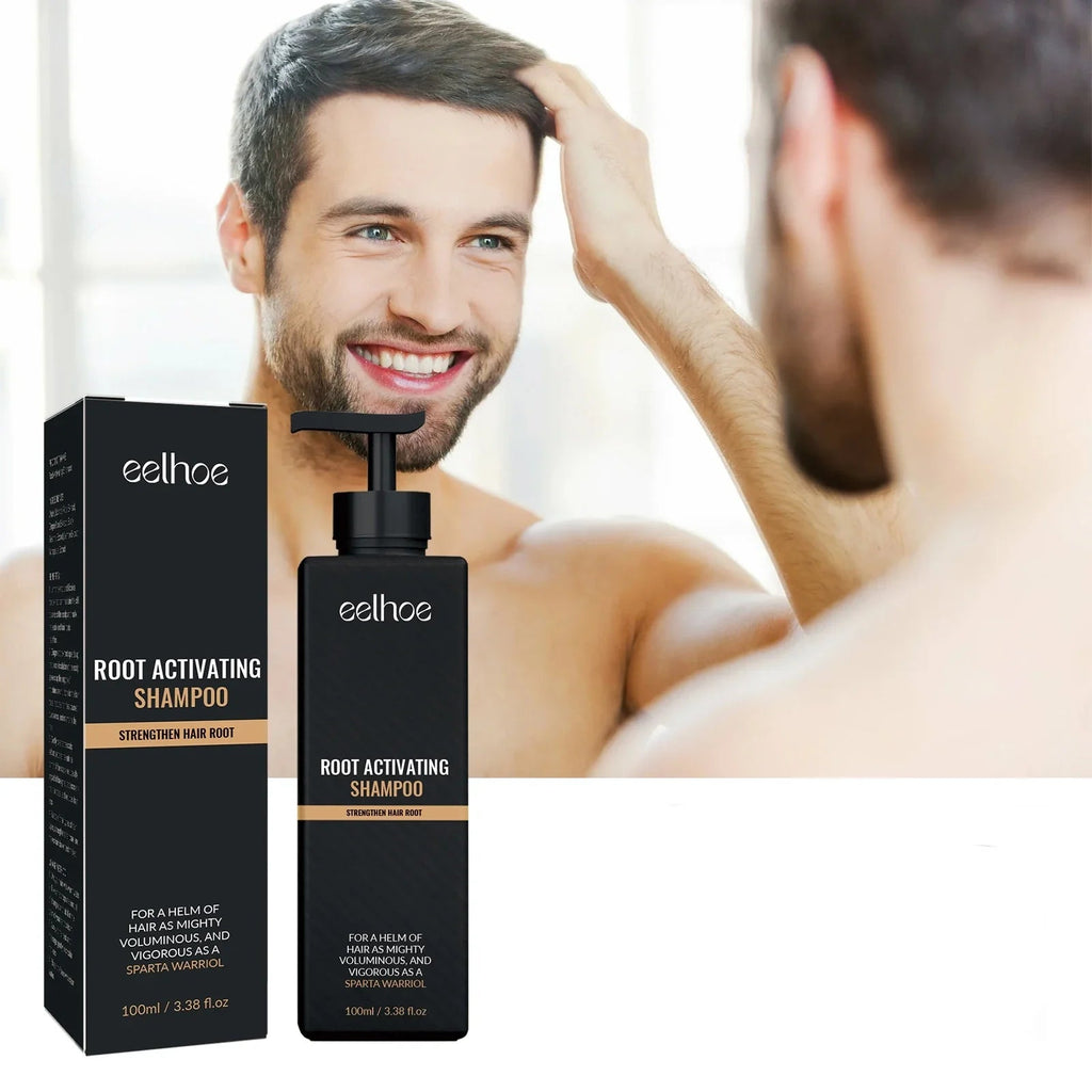 EELHOE Hair Regrowth Root Natural Herbal Dense Hair Shampoo Hair Repair Care Fluffy Smoothing Nourishing Anti Falling Shampoo - JromoCompany