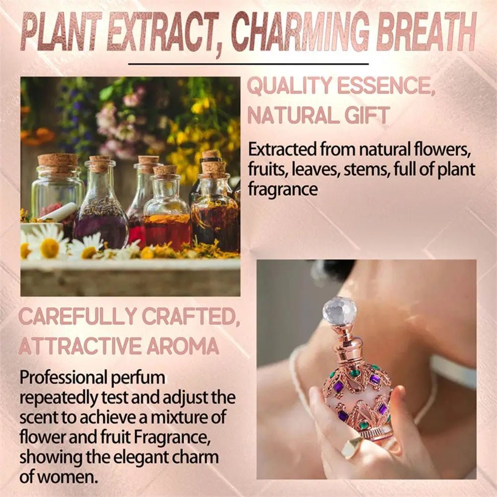 Exotic Arabian Perfume For Women, Enchanting Floral Bouquet With Rose, Jasmine&Vanilla Long-Lasting Pheromone-Infused Fragrance - JromoCompany