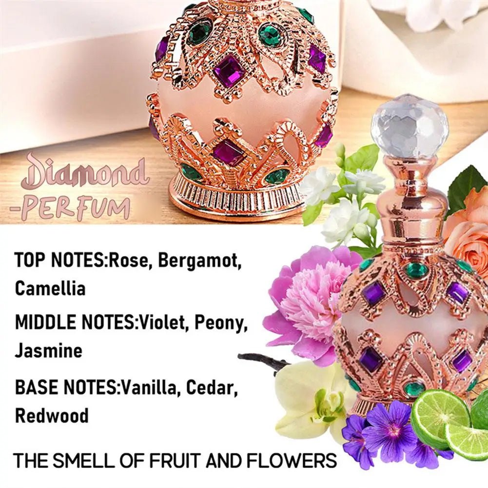 Exotic Arabian Perfume For Women, Enchanting Floral Bouquet With Rose, Jasmine&Vanilla Long-Lasting Pheromone-Infused Fragrance - JromoCompany