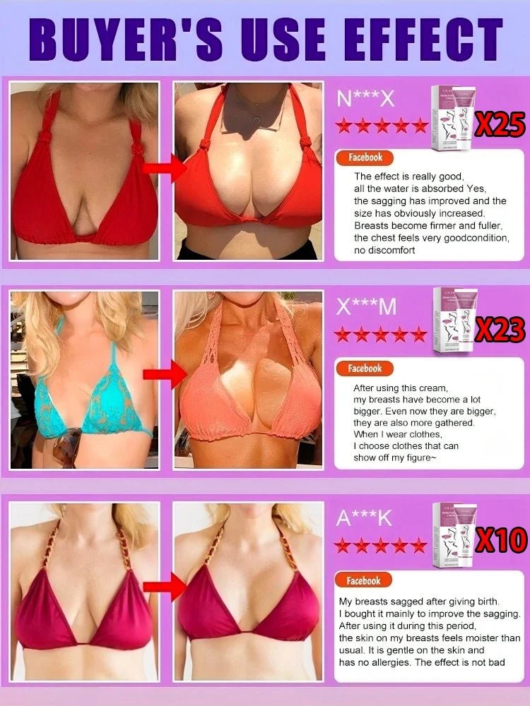 Fast Breast Growth Enlargement Cream Chest Lift Firm Enhancer Care Oil Butt Breast Plump Growth Massage Boobs Bigger Body Care - JromoCompany