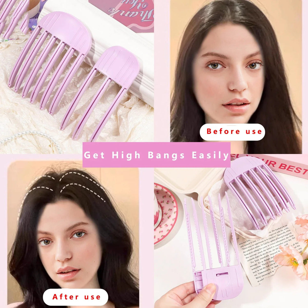 Fluffy Hairpin Curling Bangs Clips Hair Roots Volumizing Hair Clips Women Curling Fixed Shape Clips Fashion Volume Hair Roller - JromoCompany