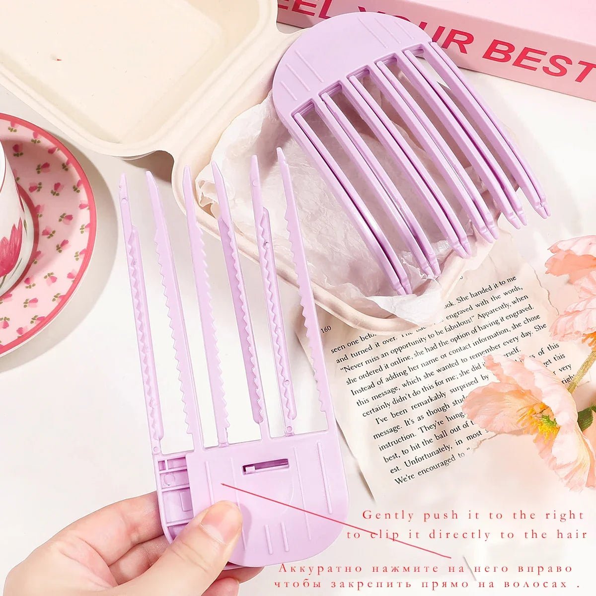 Fluffy Hairpin Curling Bangs Clips Hair Roots Volumizing Hair Clips Women Curling Fixed Shape Clips Fashion Volume Hair Roller - JromoCompany