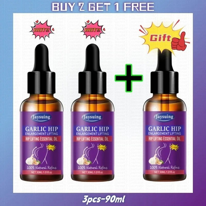 Garlic Buttock Enlargement Essential Oil Buttocks Firming Lifting Shape Massage Growth Increase Tighten Sexy Big Butt Body Care - JromoCompany