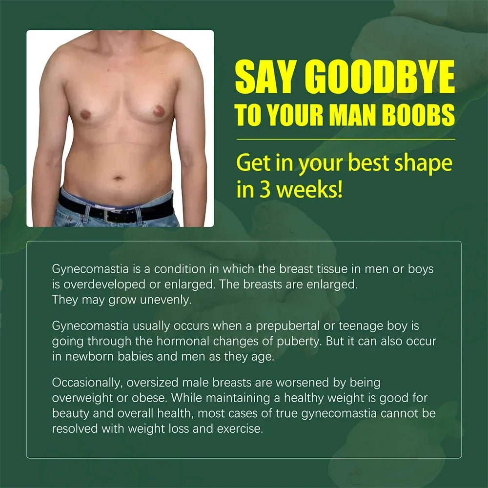 Gynecomastia Tightening Ginger Cream Weight Loss Cream Abdominal Muscle Fat Reduction Cream Fat Burning Cream For Men Women 30ml - JromoCompany