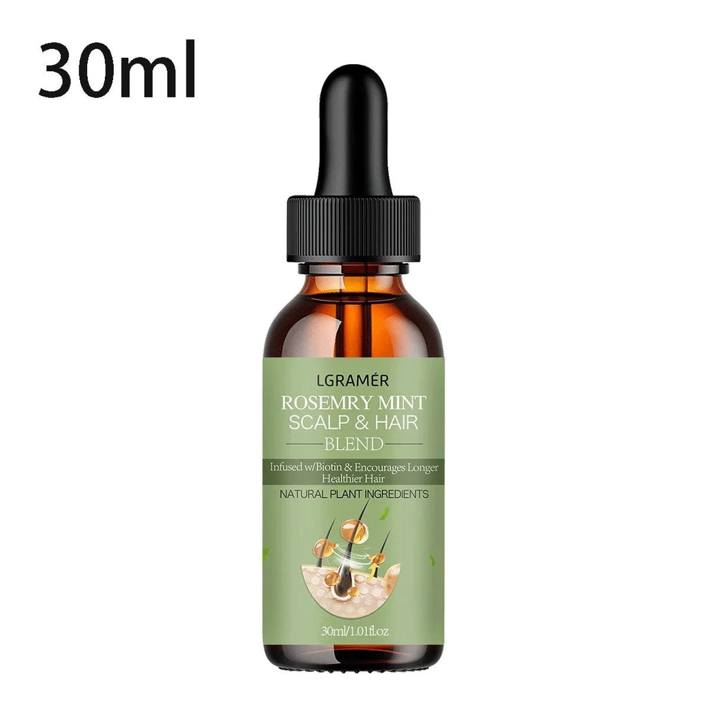 Hair Growth Essential Oil Rosemary Mint Hair Strengthening Oil Nourishing Treatment For Split Ends Dry Organics Hair Care Oil - JromoCompany